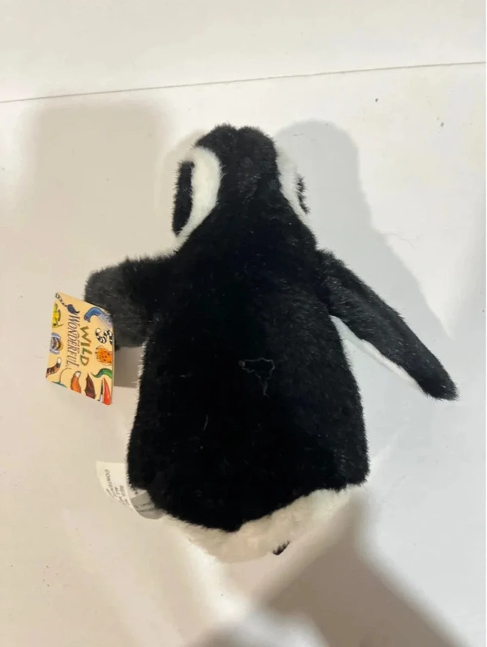 Wildlife Artists Back White Penguin Plush 1999 7 Inch Stuffed Animal Toy Vintage